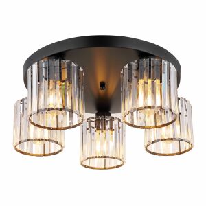 Lampă de tavan EBT023-5C BLACK 143697779 - Lampă de baie