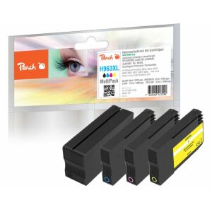 Peach PI300-1005 atramentová náplň 4 kusov Kompatibilné Vysoký (XL) výnos Čierna, Azúrová, Purpurová, Žltá 143697959 - Kancelárska technika