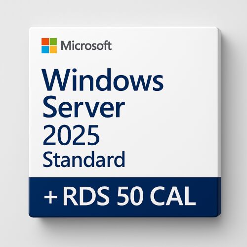 Microsoft Windows Server 2025 Standard + RDS 50 CAL Licencia