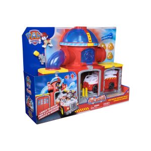 Paw Patrol – Set de joaca Fire Rescue, Stația de pompieri cu figurină Marshall, Lumini și Sunete Multicolor, 3 ani+ 144030649 - Maşinuţe