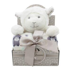 SWEET DREAMS Takaró és játékbárány fehér