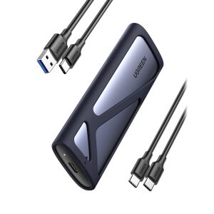 SSD ház M.2 USB 3.2 Gen 2 SuperSpeed USB 10Gbps szürke 143705584 - Külső merevlemez ház