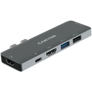 CANYON hub DS-5 7 în 1 Thunderbolt 3 Gri Spațial 143709485 - Docking stations