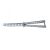 DEPOX® Trainings-Butterflymesser, Edelstahl, Silberklinge, 22,5 cm, silber 143713978