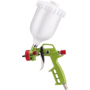 EXTOL CRAFT Farbspritzpistole für Luftkompressor, 700ml Kunststoffbehälter, 1,5mm Düse, 190L/min, 4 Bar, 1/4' Schnellkupplung 143726282 - Extol