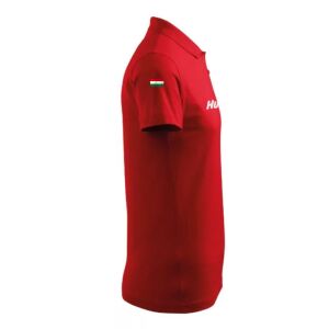 Magyarország póló felnőtt címeres galléros piros 143727414 - Férfi póló