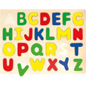 Bino Fából készült ábécés kirakós játék 143728704 - Baba puzzle