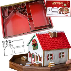 Mézeskalács ház karácsonyi mézeskalács vágógépek jászol kunyhó 143729619 - Sütemény kiszúró