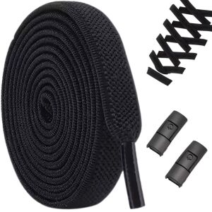 rugalmas cipőfűző 100 cm fekete