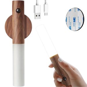 Led lámpa meleg fali lámpa mozgásérzékelővel falra szerelhető mágnessel sötétbarna