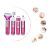 Depilátor női test borotva lábak trimmer 4in1 cserélhető tippek usb pink 143731072