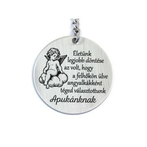 Felhőkön Ülve Téged Választottunk Apukáknak kulcstartó 143732536 - Ajándék kulcstartó