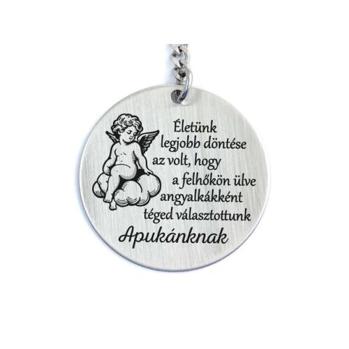 Felhőkön Ülve Téged Választottunk Apukáknak kulcstartó 143732536