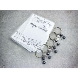 Boldog Karácsonyt kulcstartó hematittal 5dbos csomag 143732576 - Ajándék kulcstartó