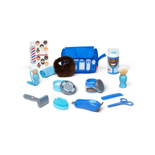 Melissa & Doug Fodrászszalon játékszett játék hajvágóval, borotvával és borotvahabbal - Gyerek smink és szépségjáték