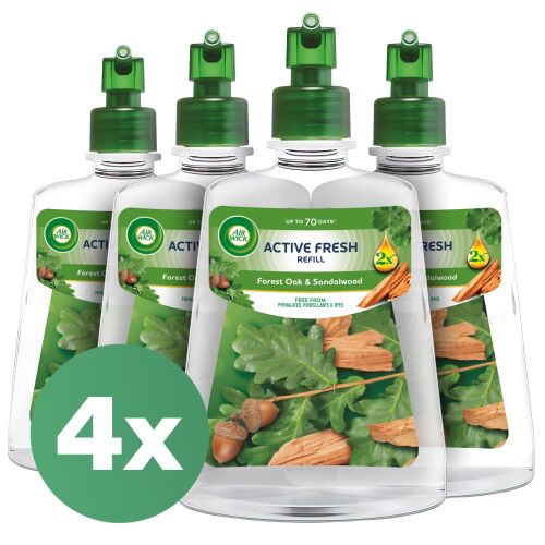 Air Wick Active Fresh Erdei tölgy és Szantálfa Utántöltő automata légfrissítő készülékhez 4x228ml 145632041