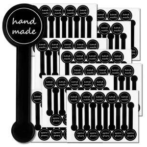 Dekoratív biztonsági matricák poharakhoz és konténerekhez barkácsprojektekhez 100 db kézzel készített