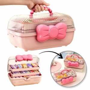 SEO terméknév: CB74R szerveződoboz hajdíszek, kiegészítők és ékszerek számára – praktikus tárhely kincseinek"