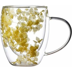 Termálüveg hortenzia virággal 300 ml dekoratív üveg 1 db SZK153