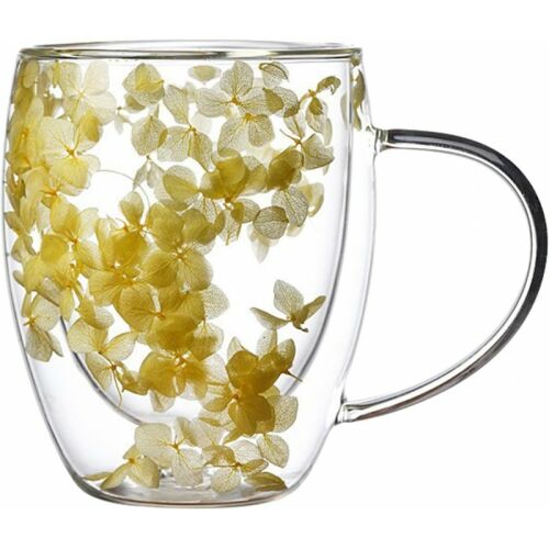 Termálüveg hortenzia virággal 300 ml dekoratív üveg 1 db SZK153 143745873