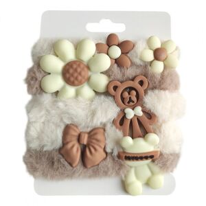 5 az 1-ben hajgumi készlet PUCHATE GUM174 címkével formázáshoz és fodrászathoz