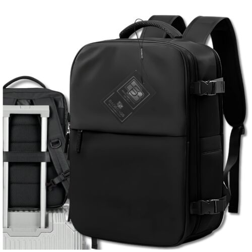 Fekete repülős hátizsák USB-vel - utazási kézipoggyász BAD&BAGS 143747130