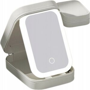 Organizér na kozmetiku s LED zrkadlom na cesty - Kozmetická taška