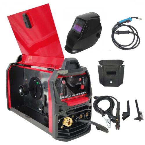 Propagačný balíček Invertorový/zvárací stroj DDT-2005 s navijakom drôtu a elektródou/plynom, MIG/MMA DDT PROFESSIONAL, 350, zvárací drôt + zváracia maska s kryštálmi 143748113