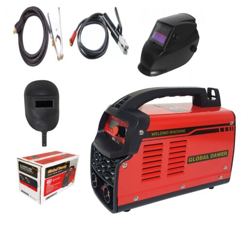 Global Dawer MMA 250 Inverteres hegesztőgép készlet automata hegesztőmaszkkal