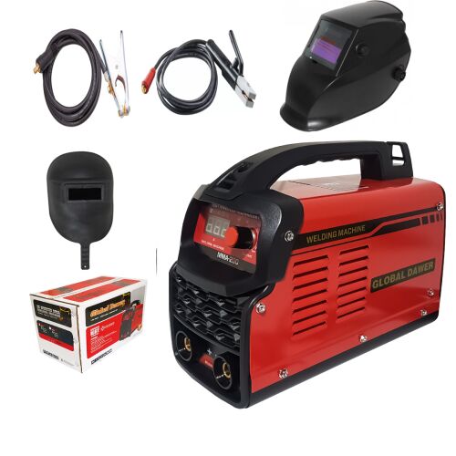 Global Dawer MMA 200 Inverteres hegesztőgép szett automata hegesztő maszkkal