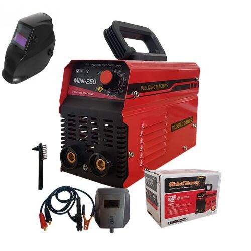 Global Dawer Mini 250 Inverteres Hegesztőgép Csomag Automata Hegesztőmaszkkal