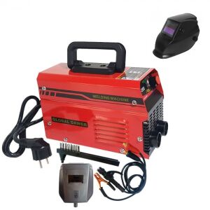Global Dawer Mini 200 Inverteres hegesztőgép csomag automata sötétedő hegesztő sisakkal - DDT