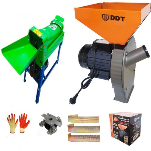 Aktionspaket Getreidemühle, Dresch- und Kolbenmühle, 3,5 Kw + Elektrischer Maisdrescher/Maschine zum Reinigen von Mais, DDT Profi, Motor inklusive, 1500 W, 800 kg/h 143748343
