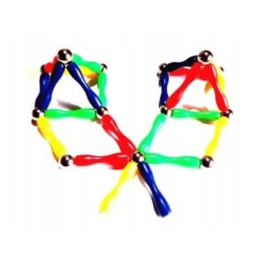 Set de construcție magnetică 3D Magnetspiel, 50 de piese, jucărie de construcție magnetică colorată pentru copii - Jocuri creative și de construcție