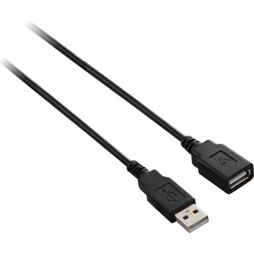 USB-Kabel V7 V7E2USB2EXT-1.8M     USB A Schwarz 143793647