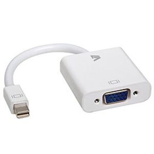 Adapter Mini DisplayPort do VGA V7 CBL-MV1WHT-5E        Biały 143793693 - Konwerter DisplayPort
