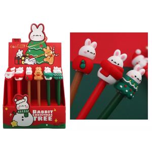 Gelstift mit Weihnachts-Häschenfigur - verschiedene Varianten 143793850 - Stifte & Bleistifte