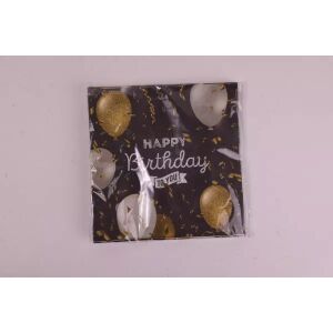 Șervețel de aniversare cu motiv de balon - set de 20 bucăți. 143793871 - Șervețele