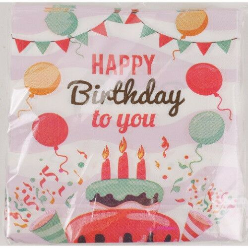 Serwetki "Happy Birthday!" - 20 sztuk 144364737