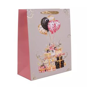 Poklon vrećica poklon vrećica s balonima i poklonima, 18x23 cm - Umjetnost i hobiji