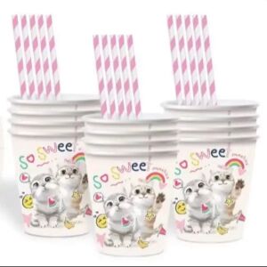 Také sladké! pohár s mačacím vzorom - 10 ks 143793891 - Jednorazové poháre