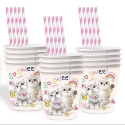 Tako slatko! papirnate šalice s uzorkom mačke - set od 10 komada 143793891
