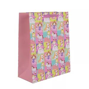 Geschenktüte mit Prinzessinnenmotiv, 18x23 cm, ideal für Geburtstagsfeiern und Feste - Geschenktüten