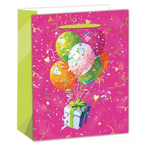 Poklon vrećica Ballonmuster Geschenktüte, 26 x 32 cm - Geschenktüten