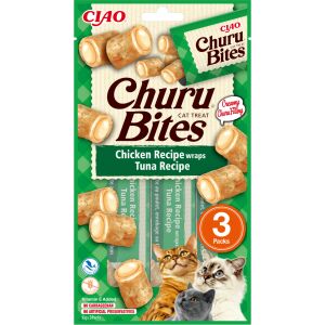 Inaba Cat Churu Bites - tonhal 3 x  10 g 147264119 - Inaba