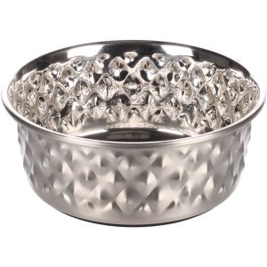 Flamingo fémtál - Diami ezüst színű  500 ml 147226993 - Állattartás