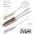Carl Schmidt Sohn-Michelangelo Multifunktions-Grillbesteck, Edelstahl/Holz, 26 cm, silber/braun 143802693