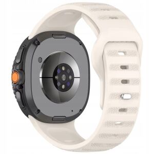 "BestAccessories", szíj Galaxy Watch 40mm/44mm/Classic 46mm-hez, bézs