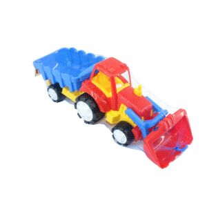 Játék Traktor+Markoló+Utánfutó Super 4573 - 56x18x19cm, 509g