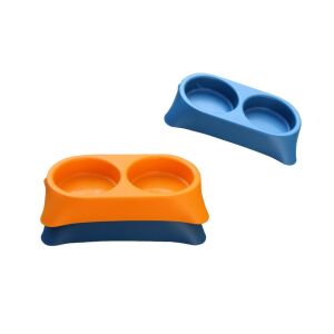 Kutyatál/Macskatál Szögletes 0.3+0.3 Literes